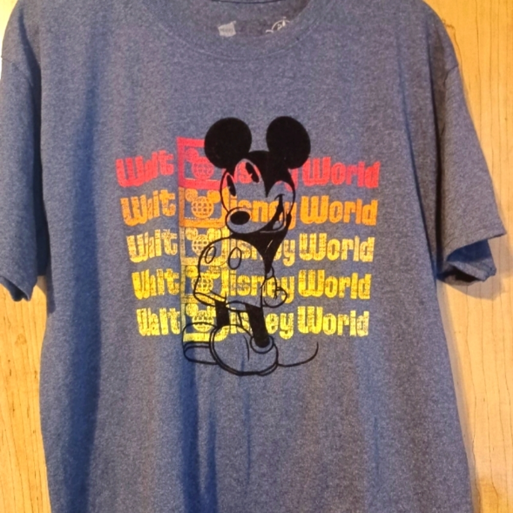 Disney Tshirt Velvet Mickey Soft Feature Womens Large Paris